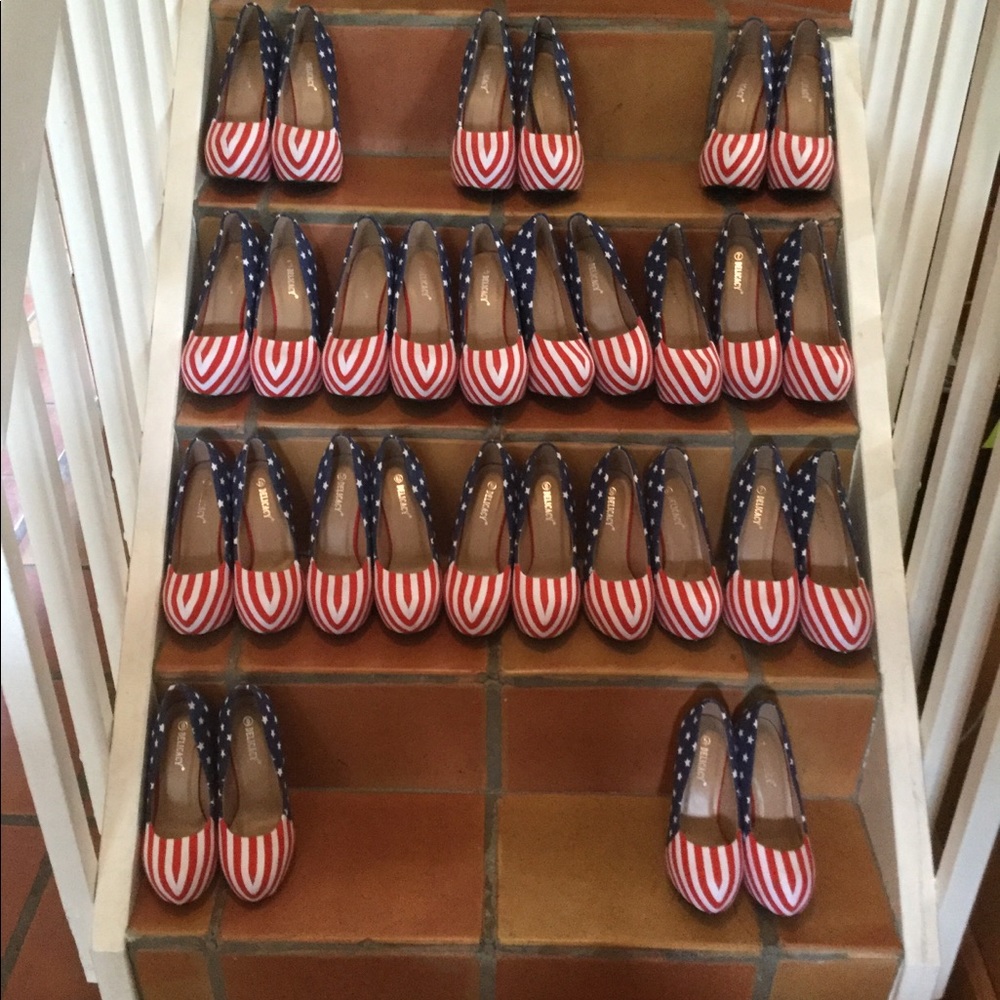 Patriotic Stiletto women’s shoes size 5 SOLD OUT - Picture 6 of 7